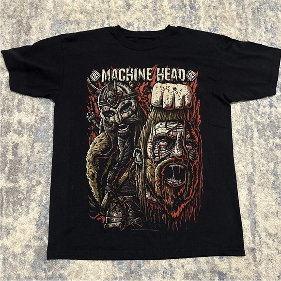 Machine Head Other - 2013 Machine Head This Is Not A Game T-shirt Double Sided Graphics Metal Band